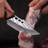 Cuchillo de Chef Forjado a Mano de Acero Alto en Carbono con Funda de Cuero