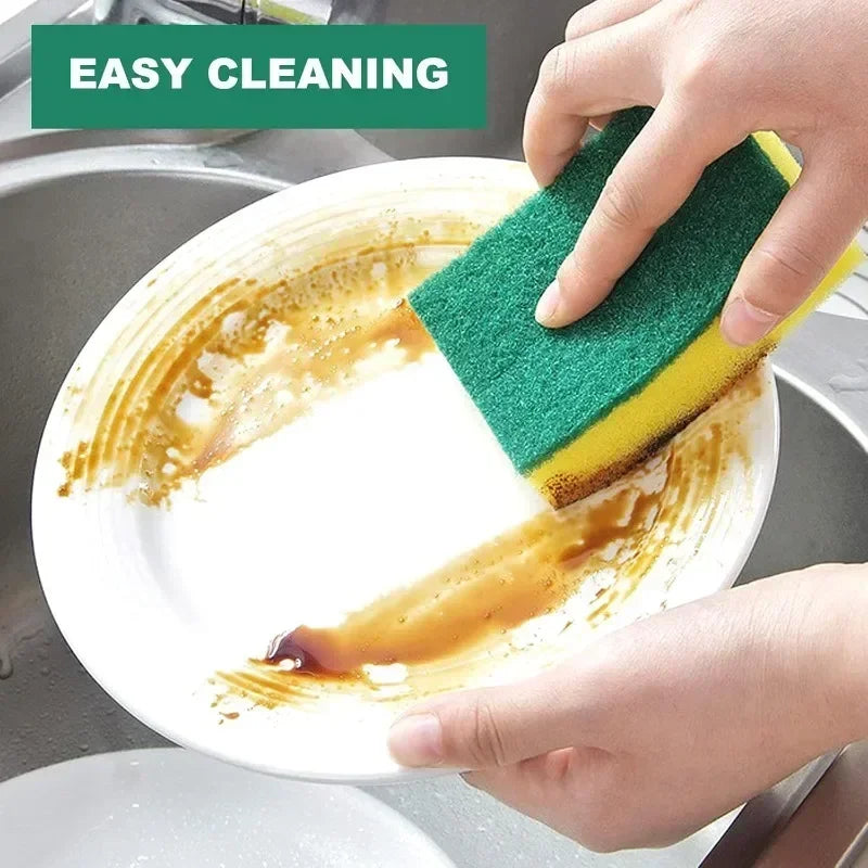 Microfiber Scrub Sponges for Kitchen Cleaning (5-Pack)