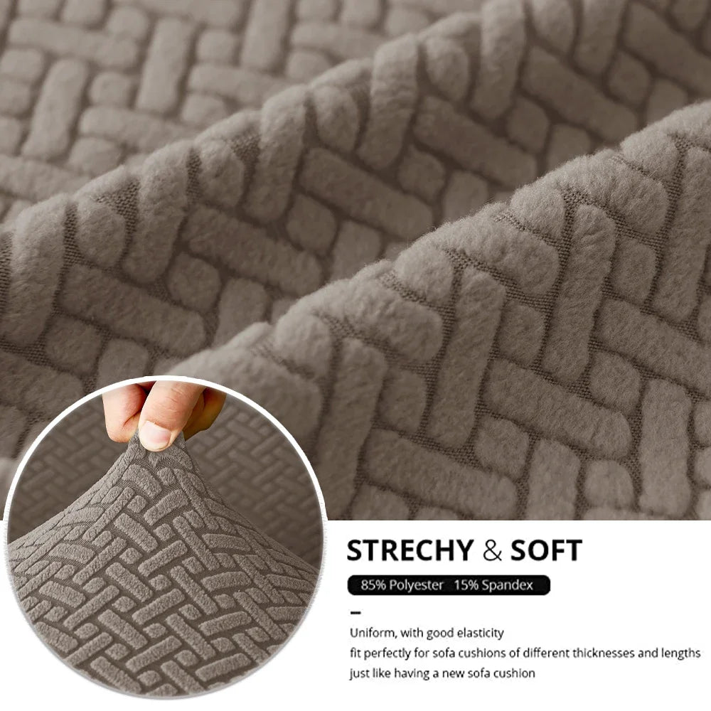 Stretch Jacquard RV Dinette Cushion Covers (2-Piece Set)