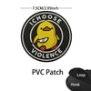 Funny Cat Face PVC Morale Patch with Hook-and-Loop Backing