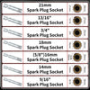 Universal Joint Spark Plug Socket Set with Magnetic Thin Wall Design
