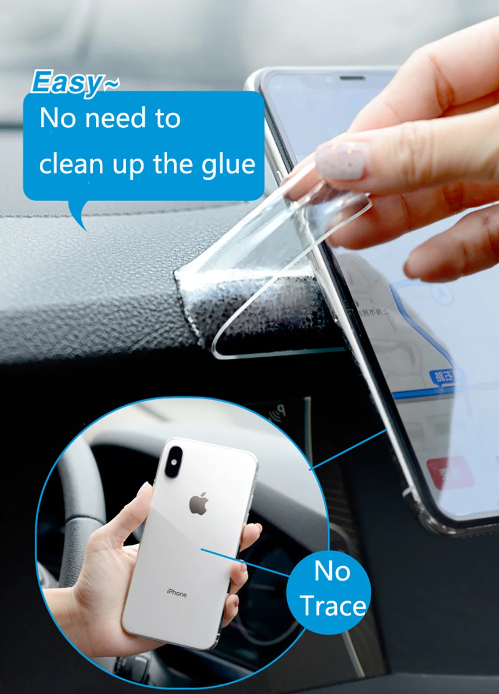 Reusable Nano Double-Sided Tape – Strong, Clear & Waterproof