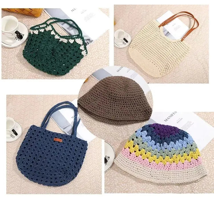 100% Cotton Hollow Yarn for Knitting & Crochet