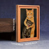 Funny Cat Fridge Magnet – Silly Cat Fight Decoration for Kitchens