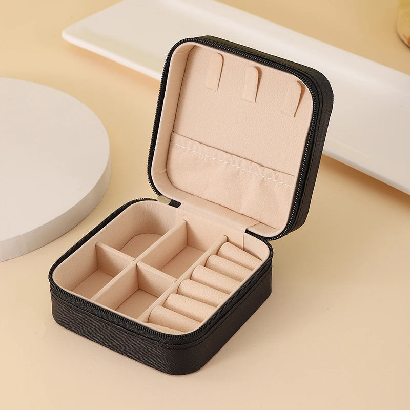 Leather Travel Jewelry Case