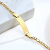 Personalized Gold-Plated Stainless Steel Link Bracelet