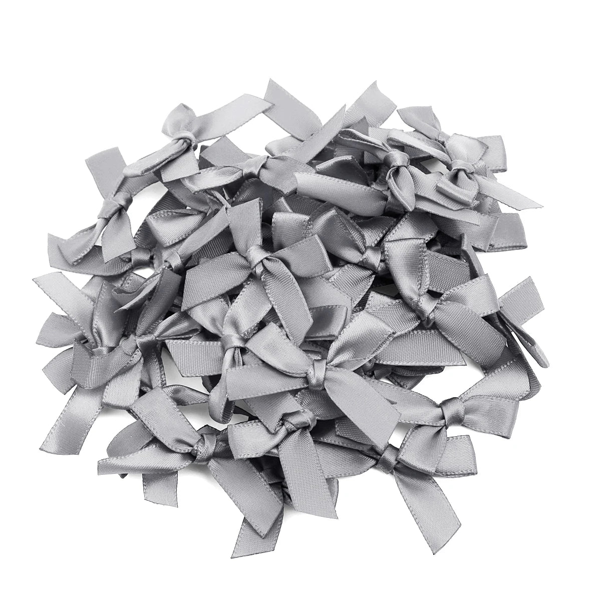 Satin Ribbon Bows for Crafts and DIY Projects (50-Pack)