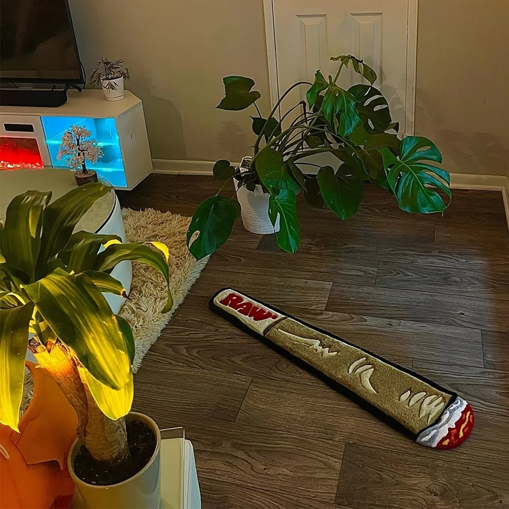 Cigarette-Shaped Soft Floor Mat for Bedroom & Living Room