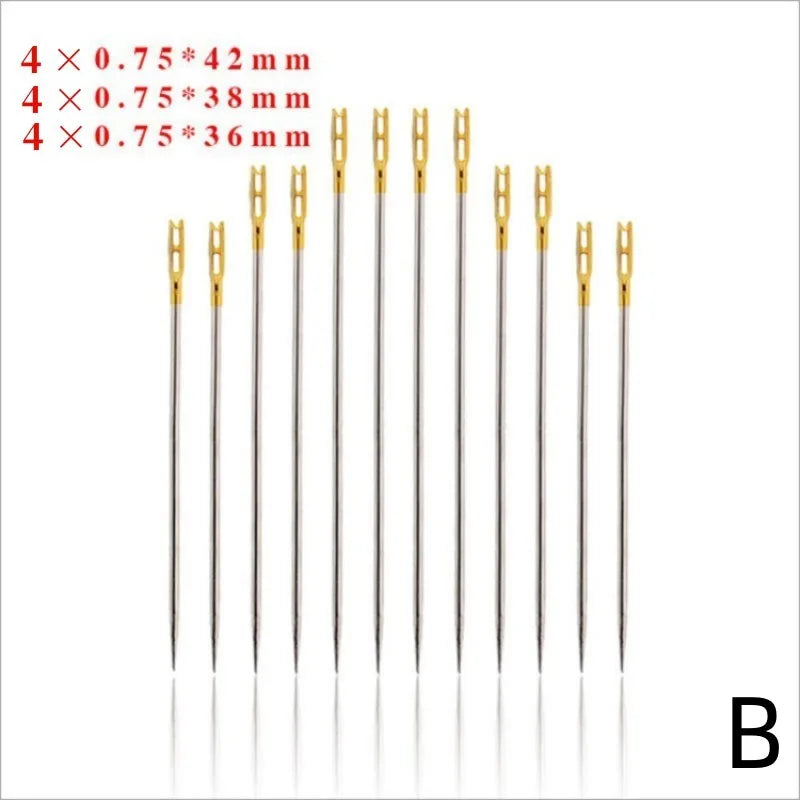 Easy-Threading Stainless Steel Sewing Needles Set (30-Pack)