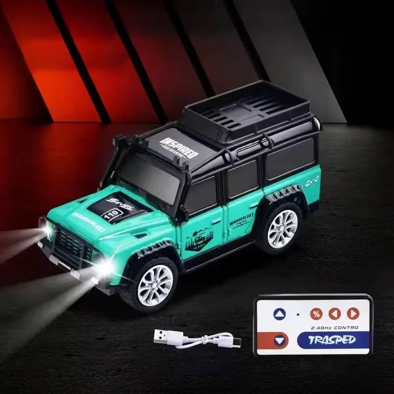 Mini Alloy RC Car with Trailer