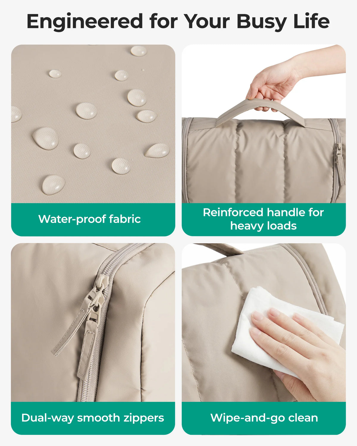 Travel Hair Tool Organizer with Hanging Hook
