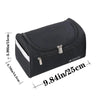 Hanging Leather Toiletry Bag with Durable Water-Resistant Design