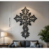 Elegant Metal Cross Wall Art for Home and Office