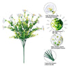 Ramo de Flores Artificiales de Seda Resistente a los Rayos UV para Decoración Exterior