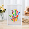 Familien-Handabdruck-Souvenirset mit Holzrahmen