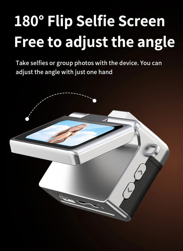 Compact Flip-Screen Digital Camera with 1080P HD Video