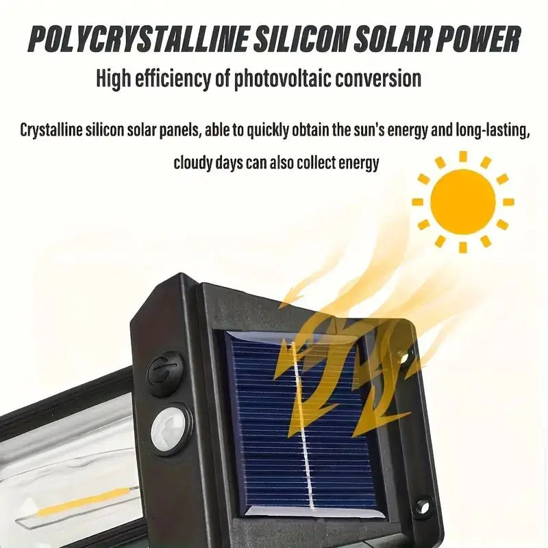 Solar Motion Sensor Outdoor Wall Light