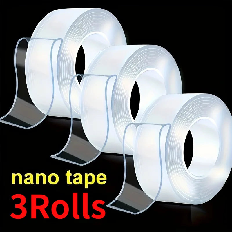 Reusable Nano Double-Sided Tape (3 Rolls)