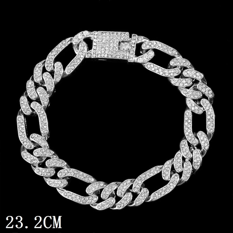 Iced-Out Cuban Link Anklet