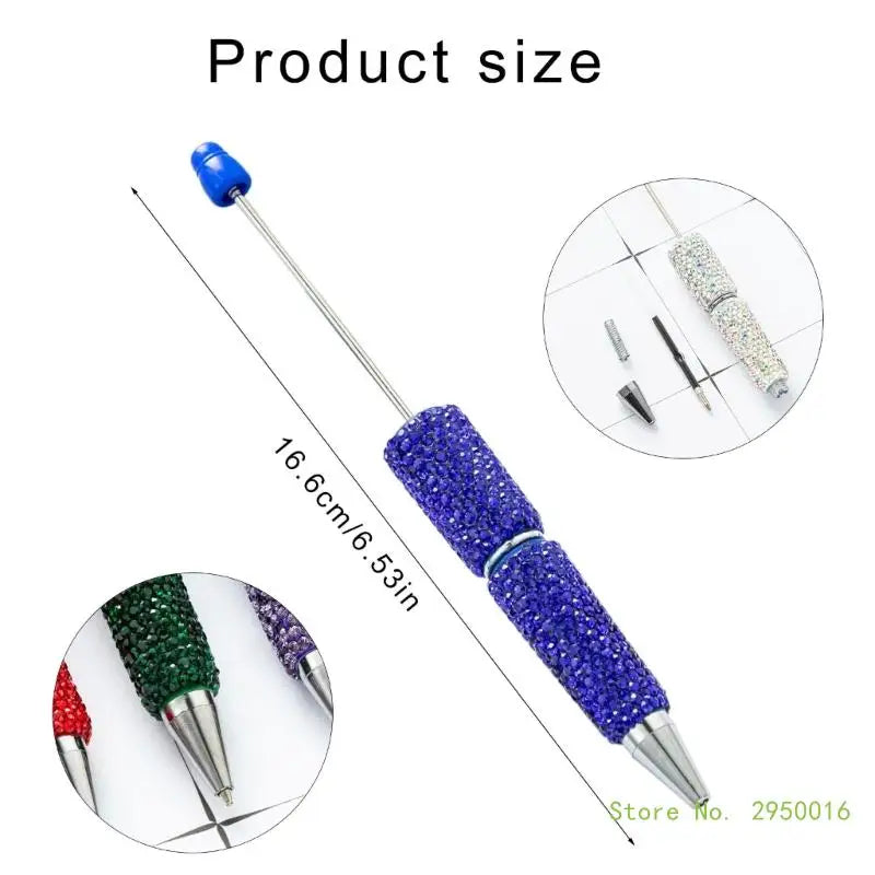 Elegante Perlen-Rhinston-Ballpoint-Stifte (4er Set)