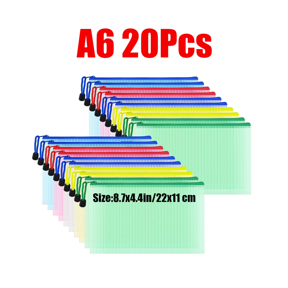 Clear Waterproof Zipper Document Organizer