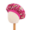 Butterfly Print Satin Sleep Cap for Kids