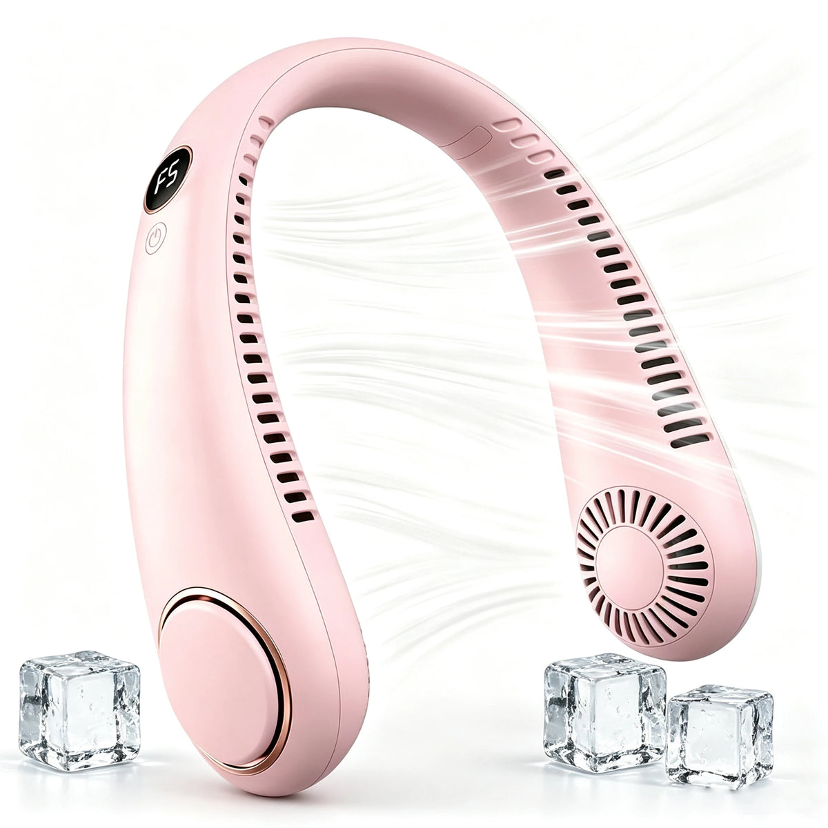 Bladlose Halsventilator mit Digitalanzeige