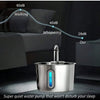Stainless Steel Cat Water Fountain with LED Light