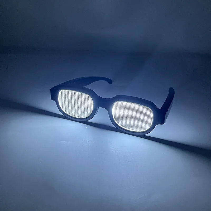 LED Glowing Glasses and Bowtie Set for Cosplay and Parties