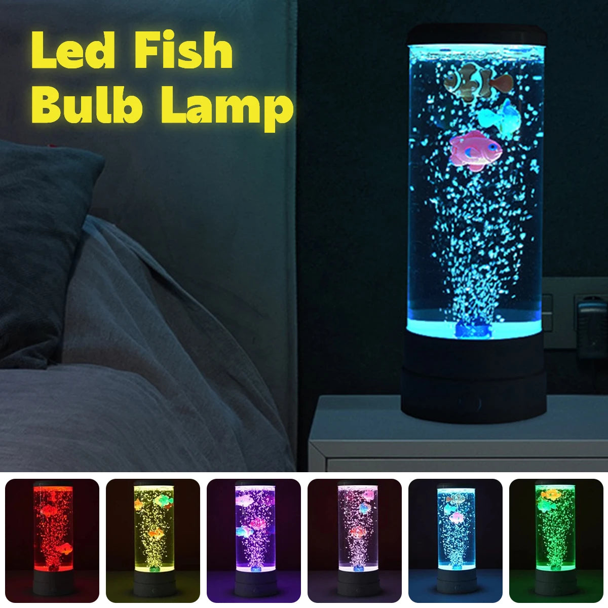 Multi-Color LED Aquarium Fish Lamp
