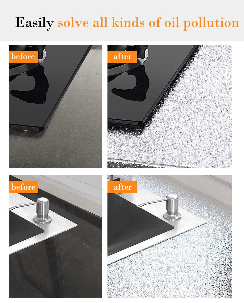 Self-Adhesive Aluminum Foil Stove Shield & Splash Guard