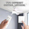 Modern 6-Blade Ceiling Fan with Remote-Controlled LED Light