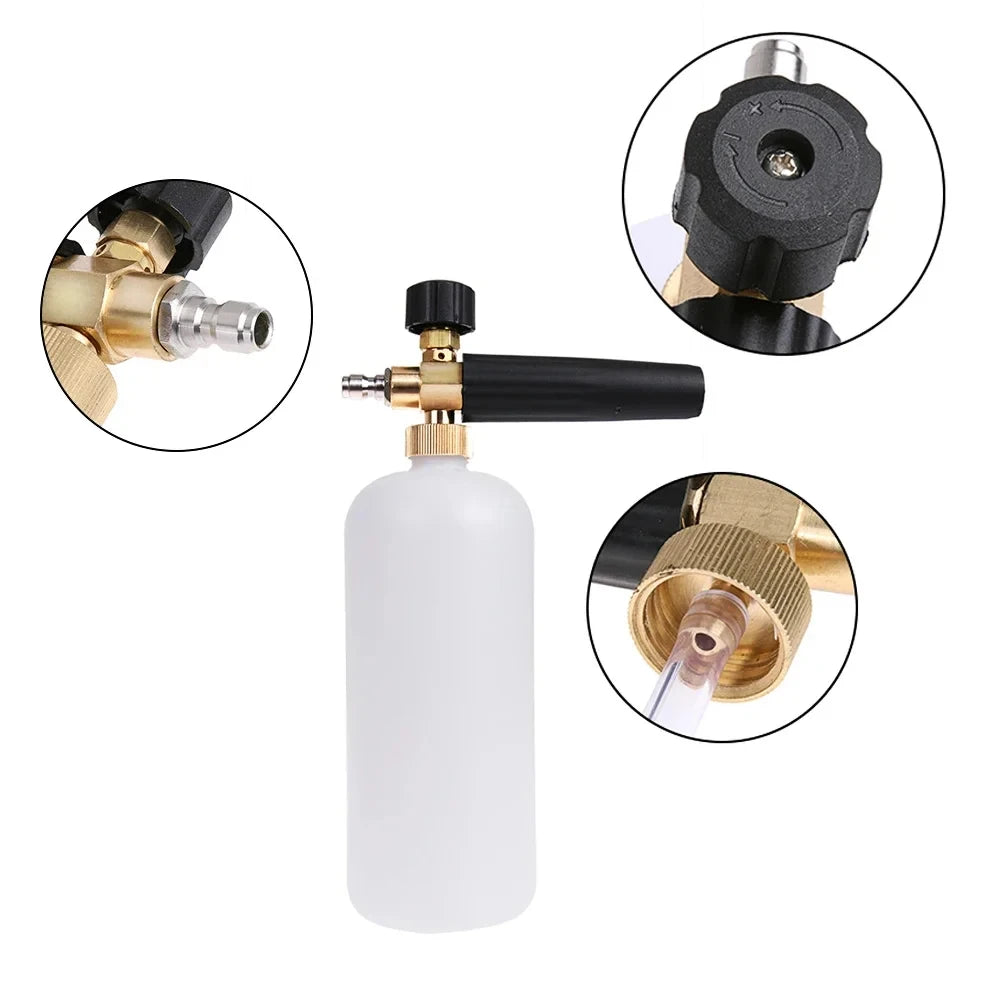 1L High-Pressure Car Wash Foam Gun with Adjustable Nozzle