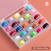 Pre-filled Sewing Bobbins Set with Storage Case