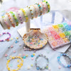 Acrylic Star & Heart Beads Set with Golden Foil Finish