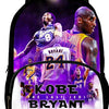 Black backpack featuring a graphic of Kobe Bryant and LeBron James with the text The Last Jedi Bryant