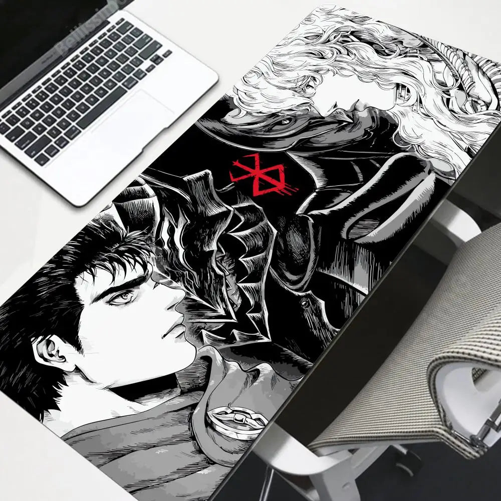 Berserk Anime XXL Gaming Mouse Pad with Non-Slip Rubber Base