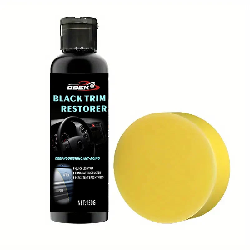 Premium Plastic & Rubber Restorer with Deep Black Gloss Finish