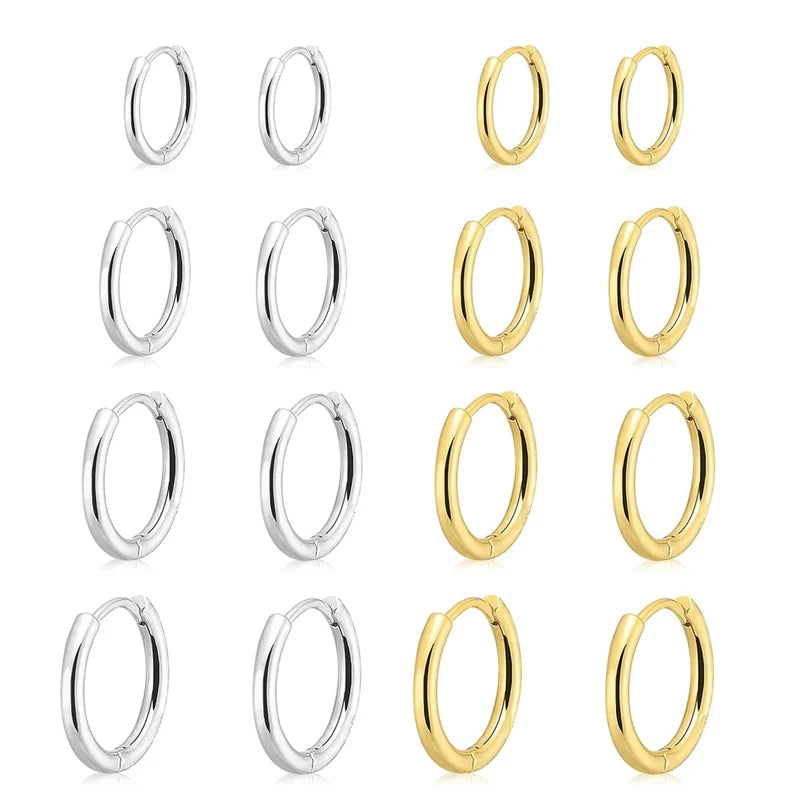 Classic Stainless Steel Hoop Earrings