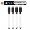 Magnetic Dry-Erase Pens with Refillable Ink, 8 Colors