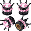 Crystal Crown Tire Valve Caps - Set of 4