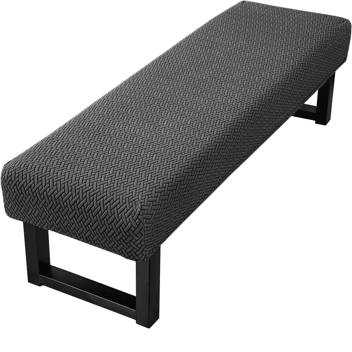 Stretch Jacquard Bench Cover – Modern, Washable Slipcover for Living Room Seating