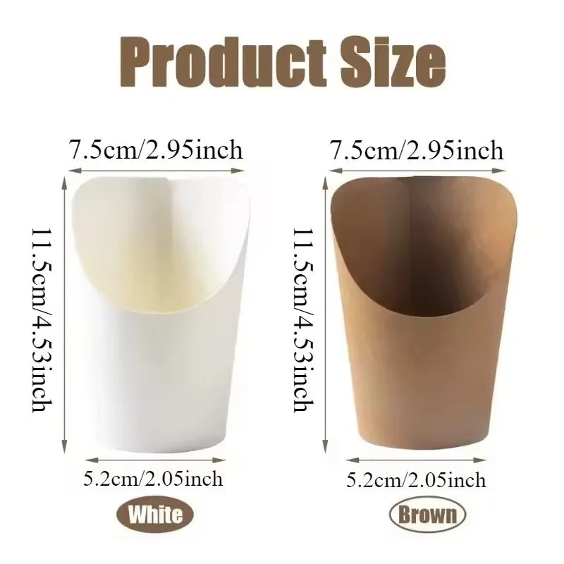 Disposable Kraft Paper Snack Cups
