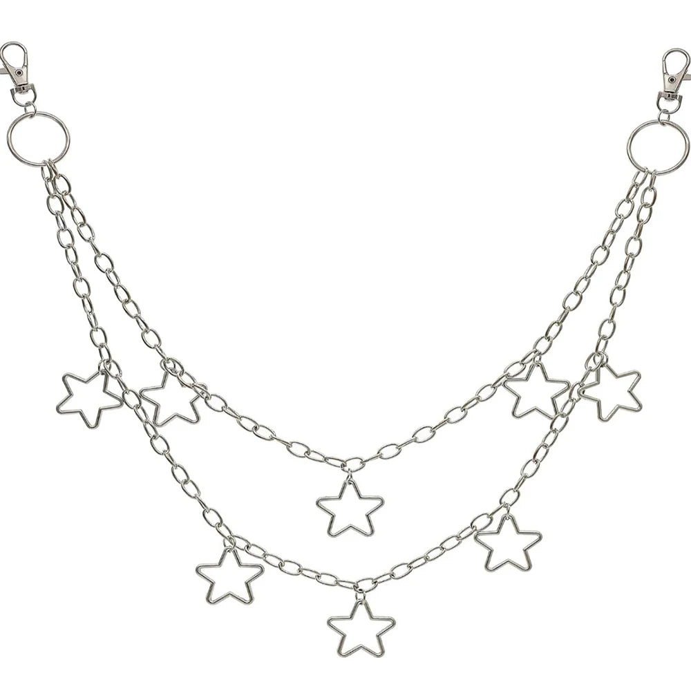 Double Layer Waist Chain for Jeans and Trousers