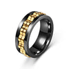 Gear-Chain Rotating Anxiety Ring