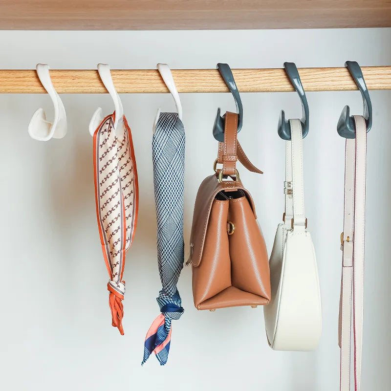 Space-Saving Closet Organizer Hooks for Bags, Hats & Scarves