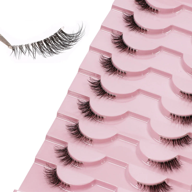 Natural Wispy Half-Strip False Eyelashes