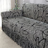 Elastic Pleated Sofa Cover – Stretchy 3-Seat Protection with Floral Design