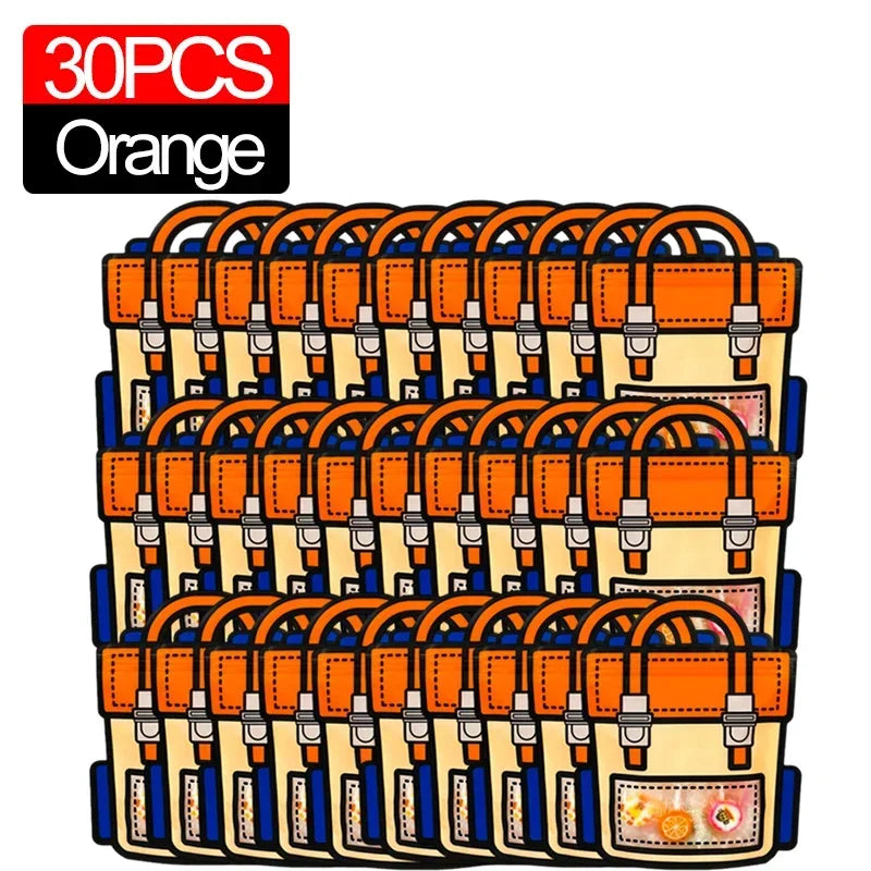 30 pieces of orange cute cartoon backpack goodie bags for kids party favors