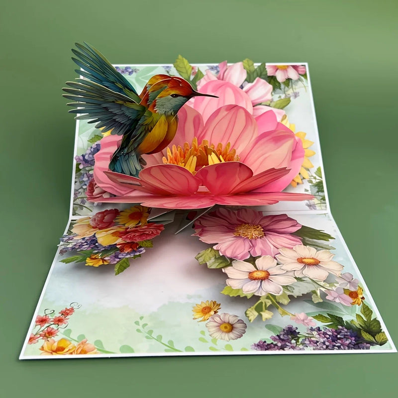 3D Pop-Up Flower Greeting Card
